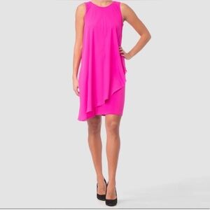 Joseph Ribkoff Hot Pink Sleeveless Sheath Dress Size 12